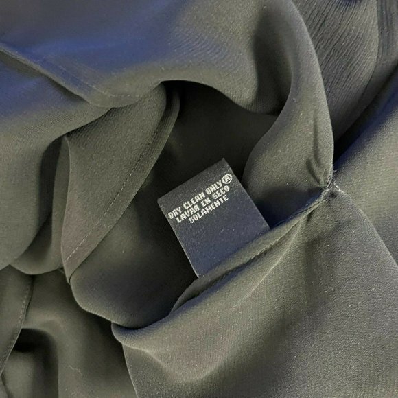 ECI NY Silk Embellished Tunic Top Sheer Lined Long Sleeve Side Slits Women M NWT - Picture 11 of 11